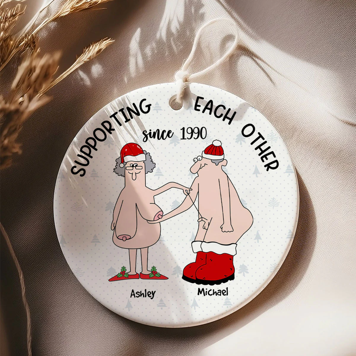 Funny Anniversary Gifts Christmas Ornament Gift for Wife Husband Girlfriend Boyfriend Him Her Personalized Ornament 2024 - Image 8