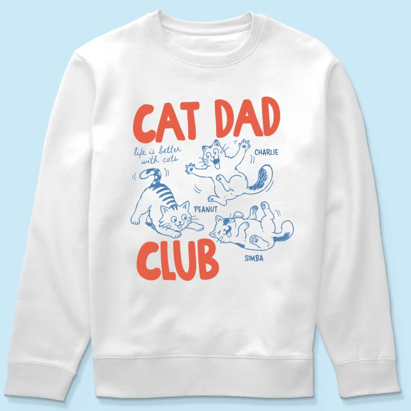 Funny Cat Dad Club - Personalized Shirt - Father's Day Gift for Cat Dad - Image 13