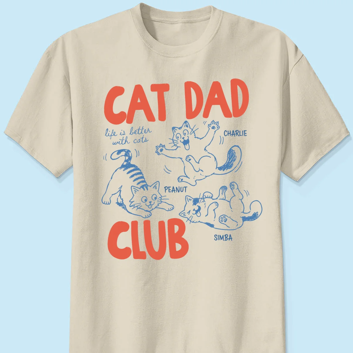 Funny Cat Dad Club - Personalized Shirt - Father's Day Gift for Cat Dad - Image 9