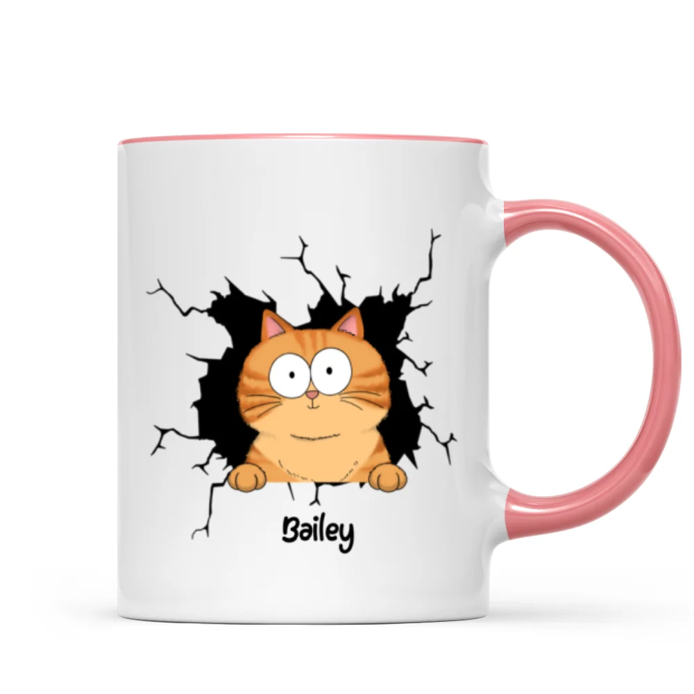 Funny Cat Personalized Mug, Gift For Cat Mom, Cat Dad, Cat Lover - Image 13