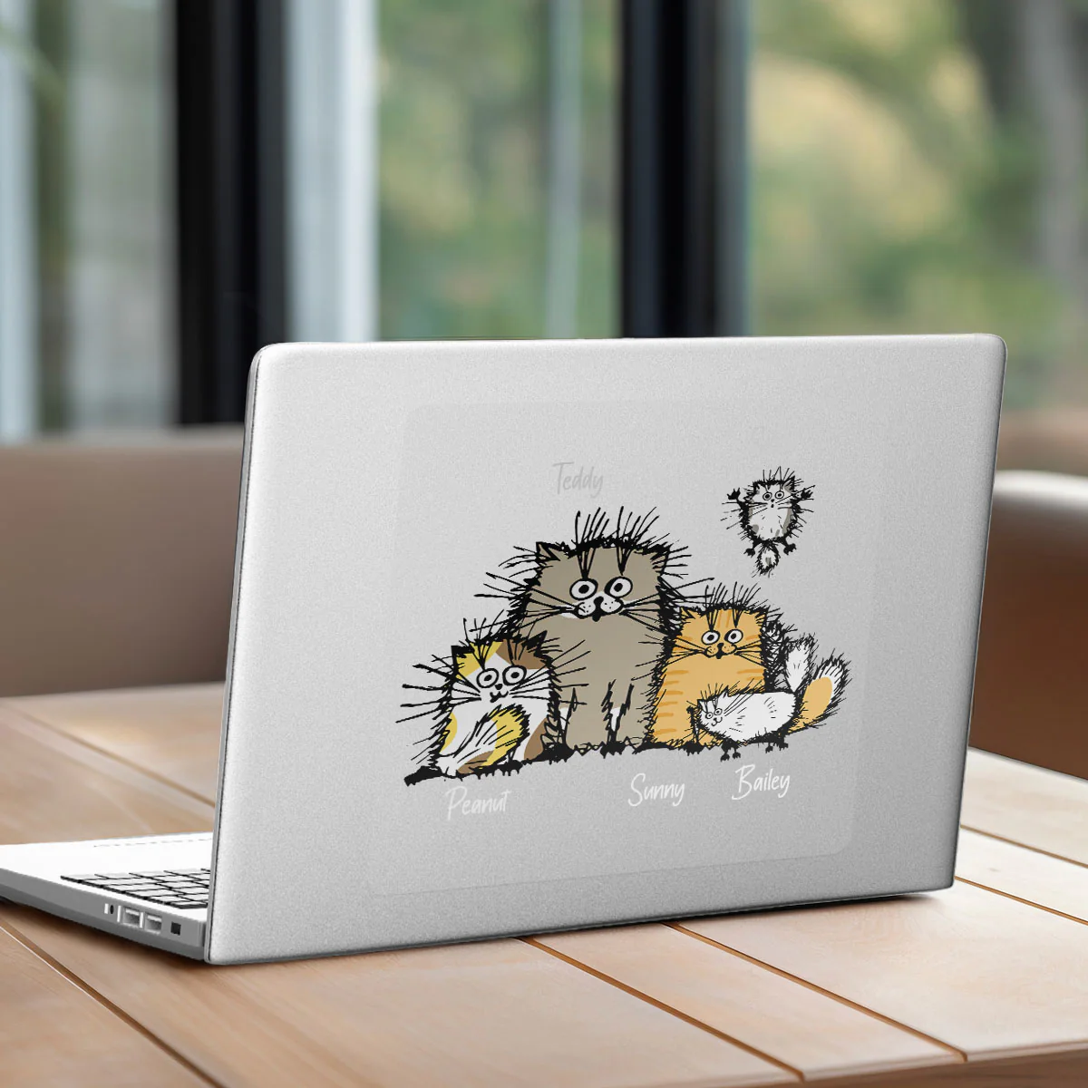 Cute Funny Cats Personalized Decal, Gift For Cat Lovers - Image 18