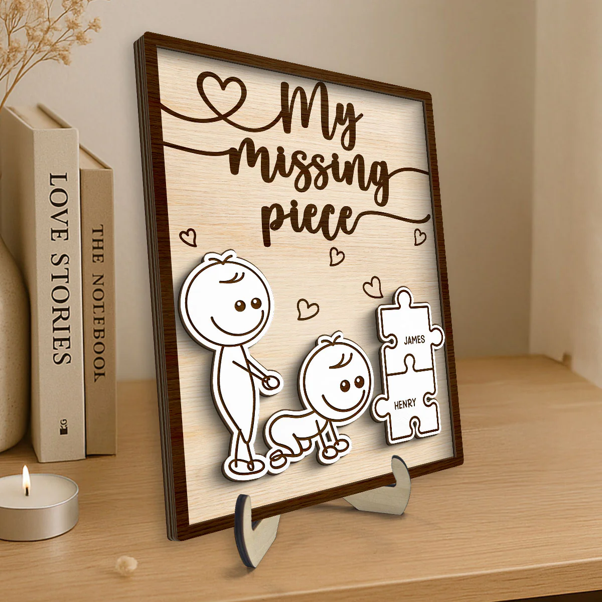 Funny Inappropriate Couple You Make Me Cumplete - Personalized 2-Layered Wooden Plaque - Funny Valentine's Day Gift For Couple - Image 3