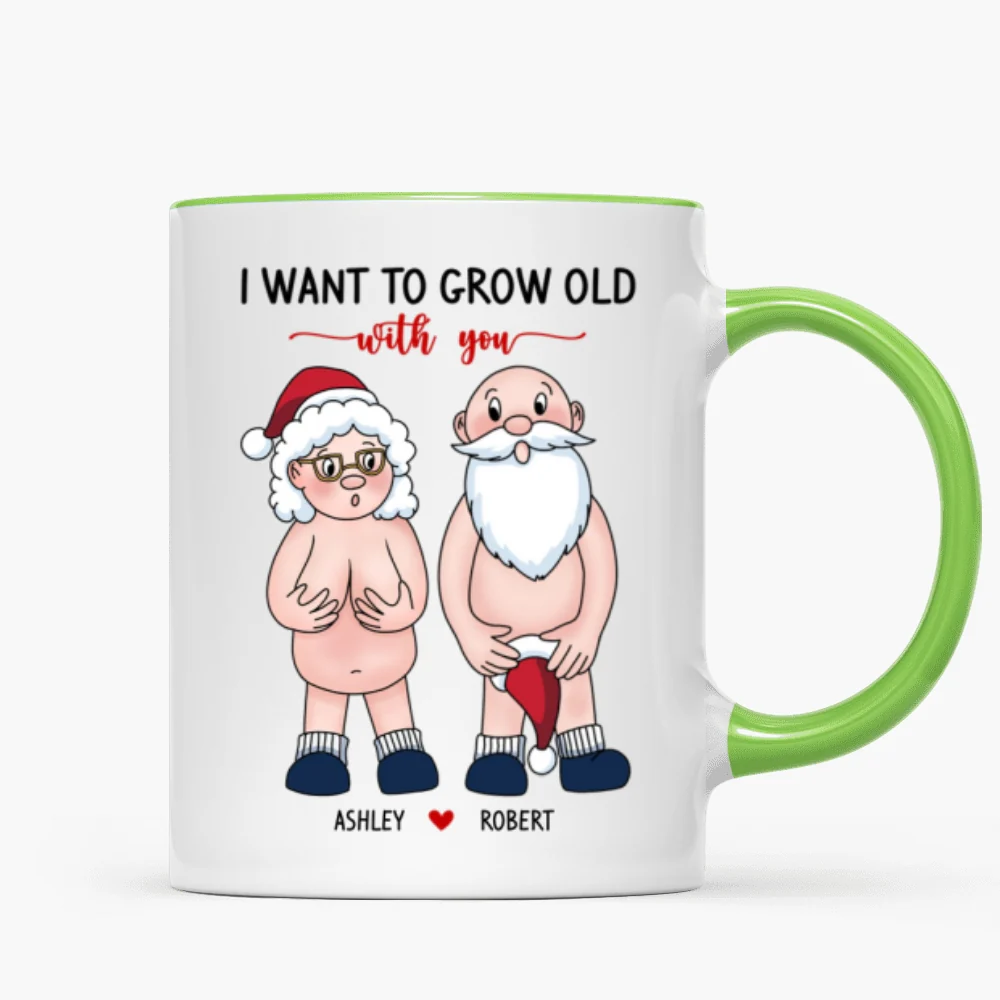 Funny Old Couple Personalized Mug Christmas Gift for Him for Her - Image 17