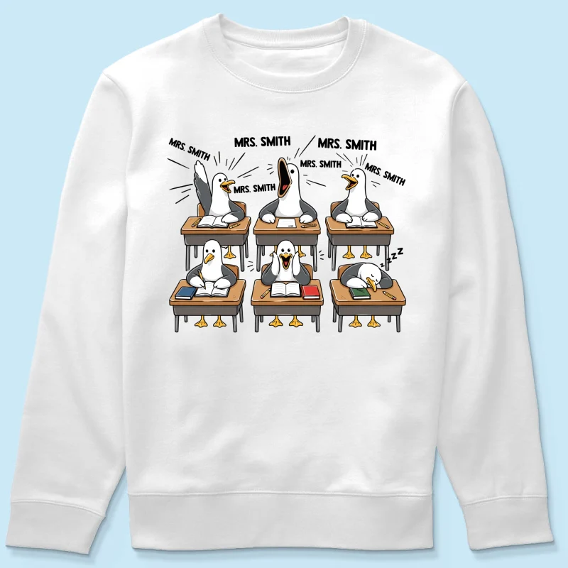 Funny Seagull Teacher - Personalized Shirt - Back To School Gift - Image 19