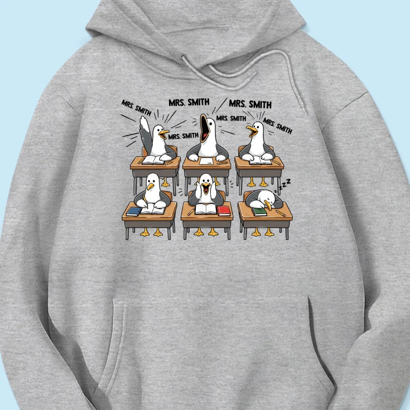 Funny Seagull Teacher - Personalized Shirt - Back To School Gift - Image 24