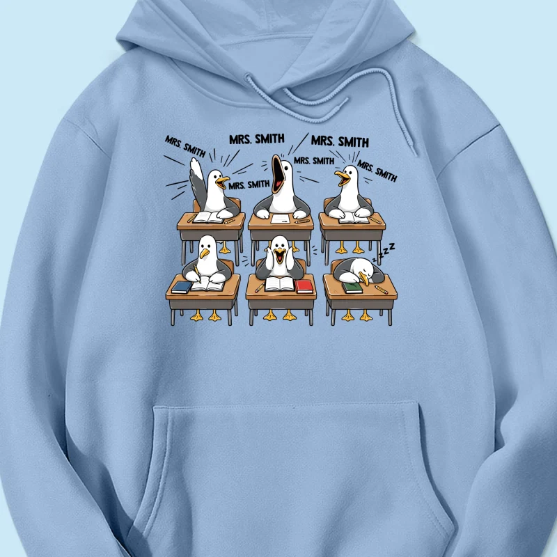 Funny Seagull Teacher - Personalized Shirt - Back To School Gift - Image 26