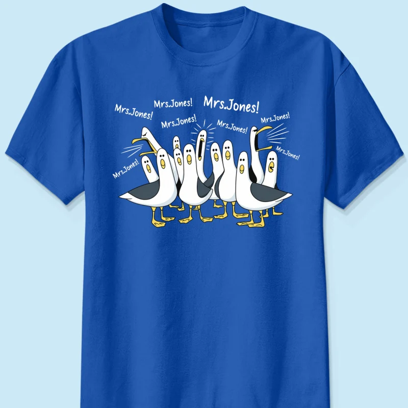 Funny Seagulls Calling Teacher Name - Personalized Shirt - Funny Gift For Teachers, Appreciation Gift - Image 12