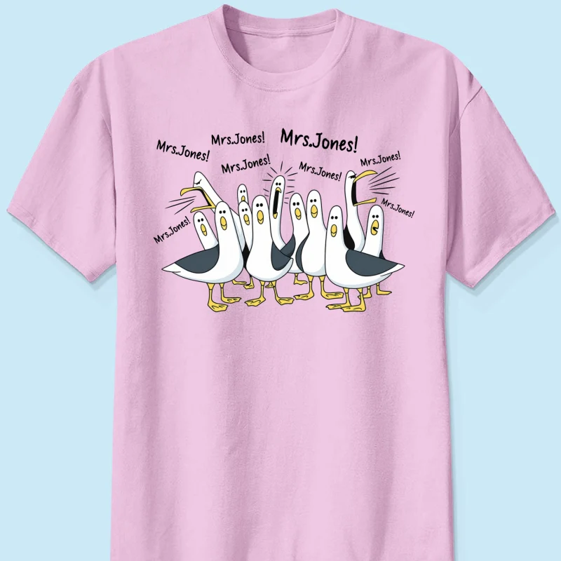 Funny Seagulls Calling Teacher - Personalized Shirt - Funny Gift For Teachers, Appreciation Gift - Image 12