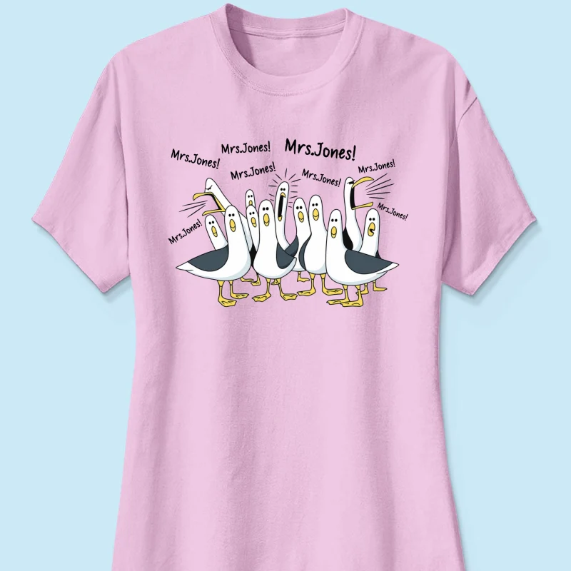 Funny Seagulls Calling Teacher - Personalized Shirt - Funny Gift For Teachers, Appreciation Gift - Image 16