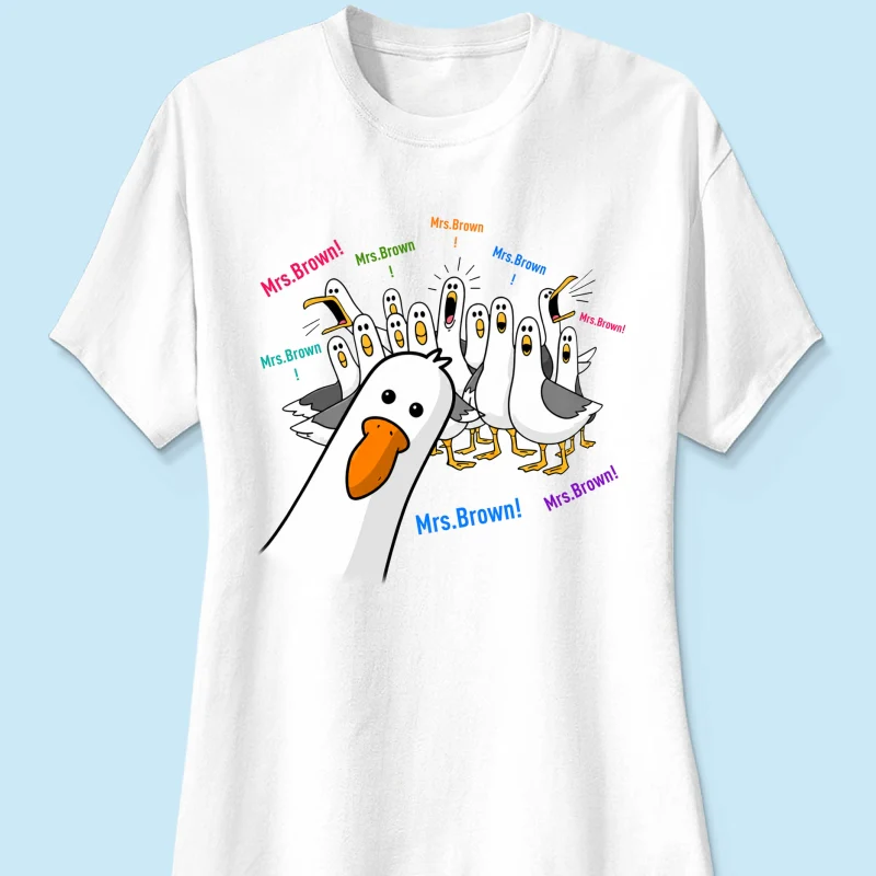 Funny Seagulls Teacher Name - Personalized Shirt - Back To School Gift For Teacher - Image 15