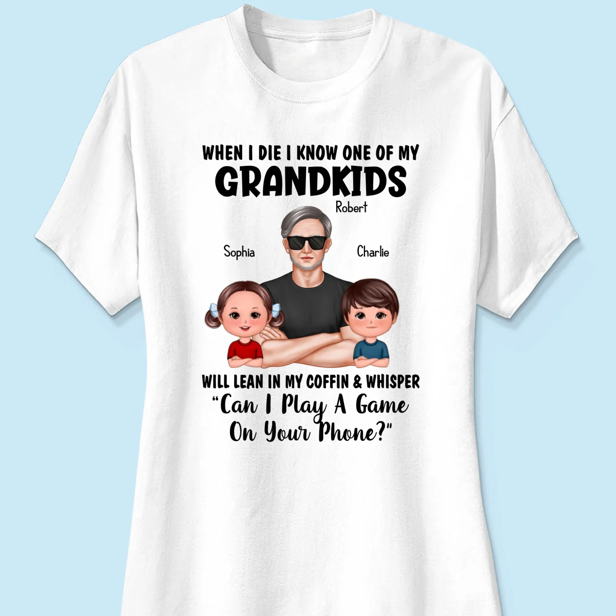 Funny Shirt For Grandpa Man And Kids Personalized Shirt - Image 11