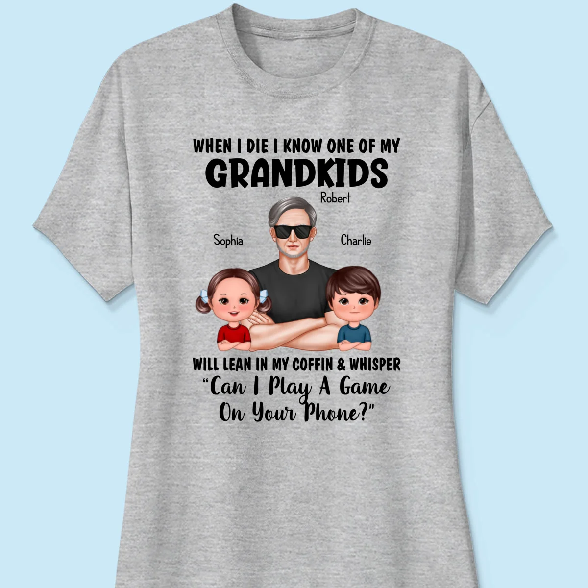 Funny Shirt For Grandpa Man And Kids Personalized Shirt - Image 12