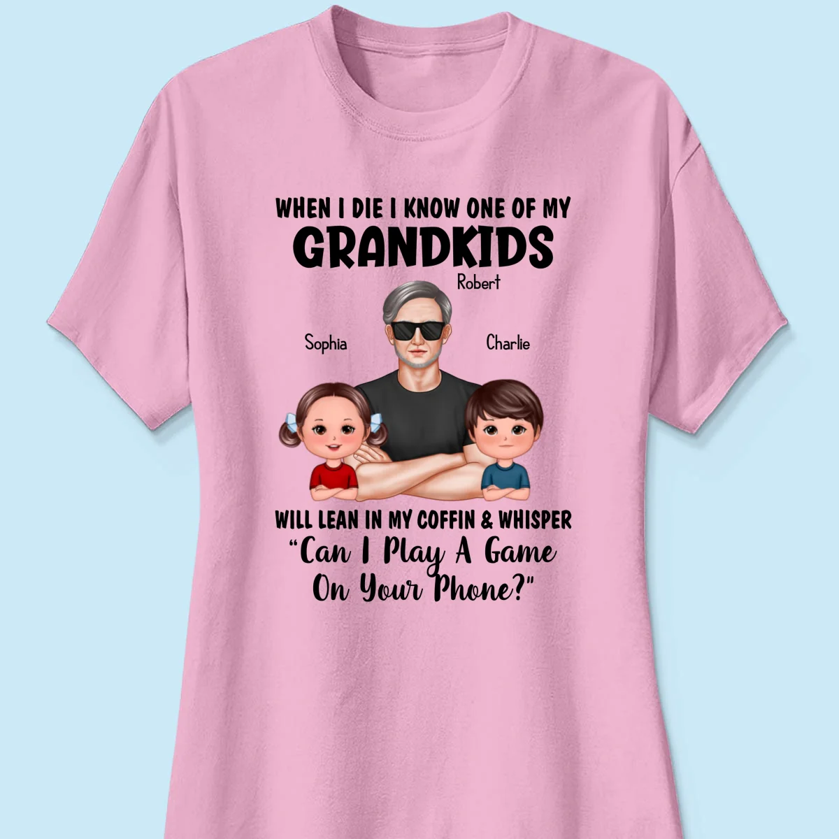 Funny Shirt For Grandpa Man And Kids Personalized Shirt - Image 13