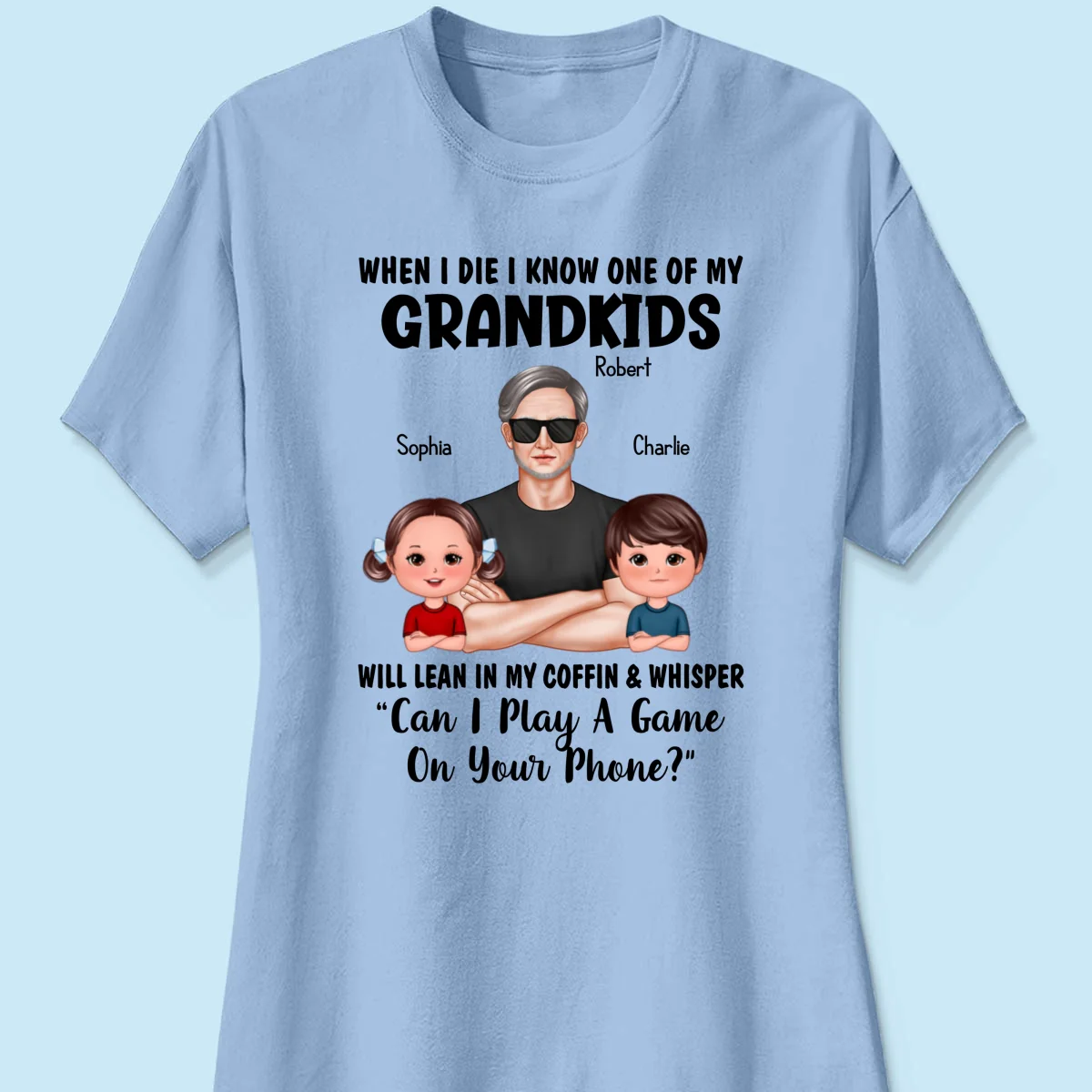 Funny Shirt For Grandpa Man And Kids Personalized Shirt - Image 14