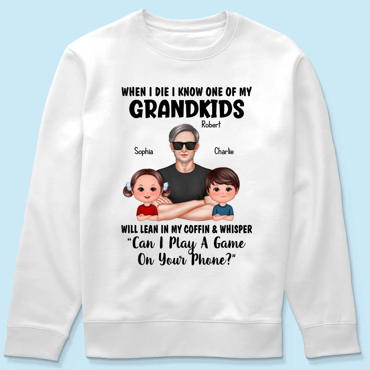 Funny Shirt For Grandpa Man And Kids Personalized Shirt - Image 19