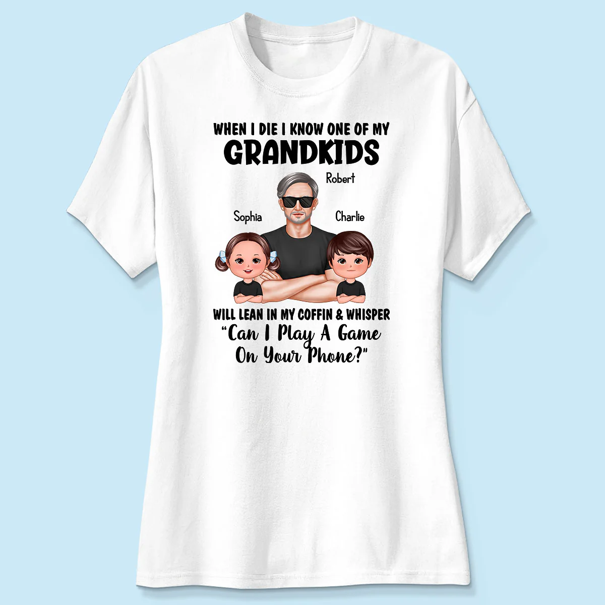 Funny Shirt For Grandpa Man And Kids Personalized Shirt - Image 4