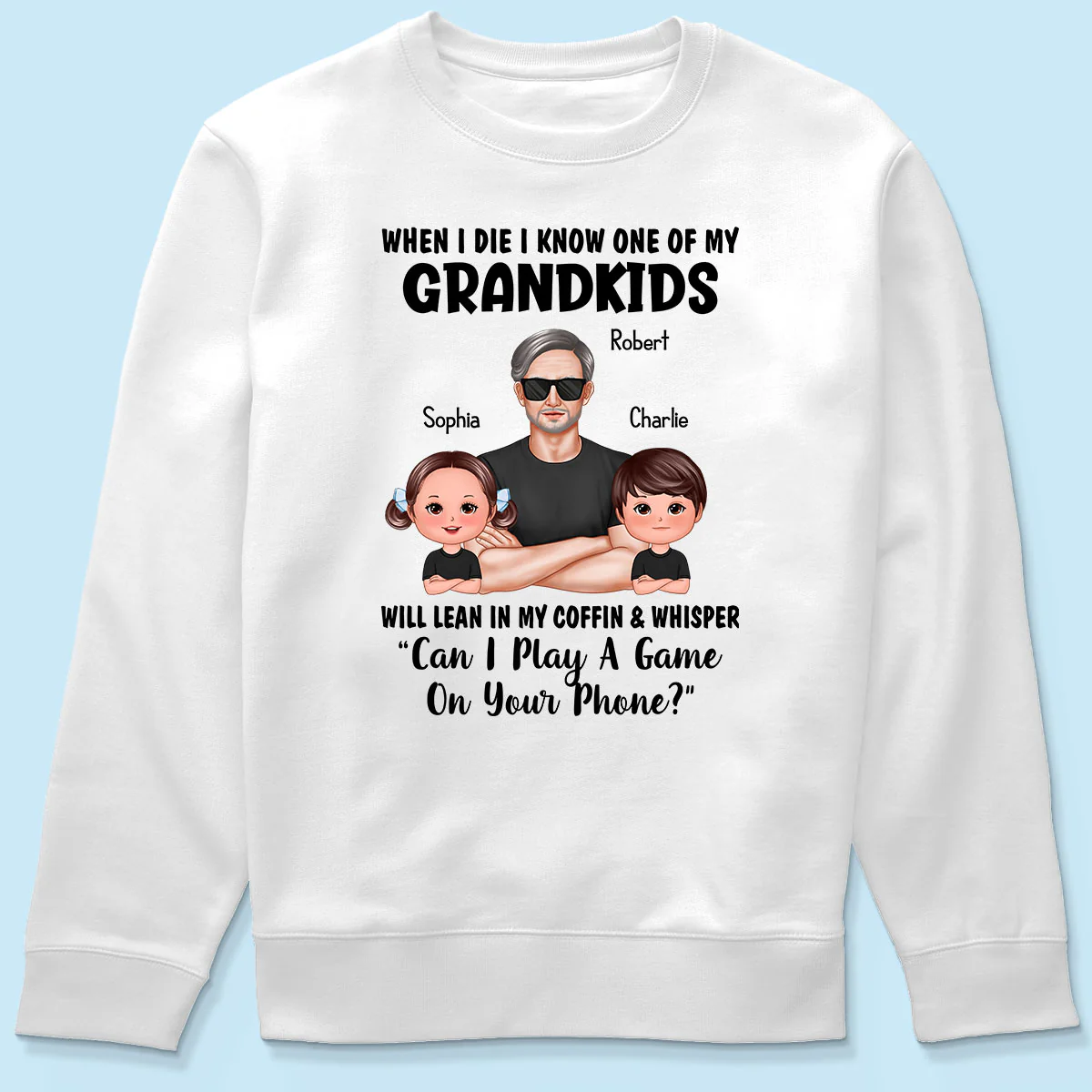 Funny Shirt For Grandpa Man And Kids Personalized Shirt - Image 6