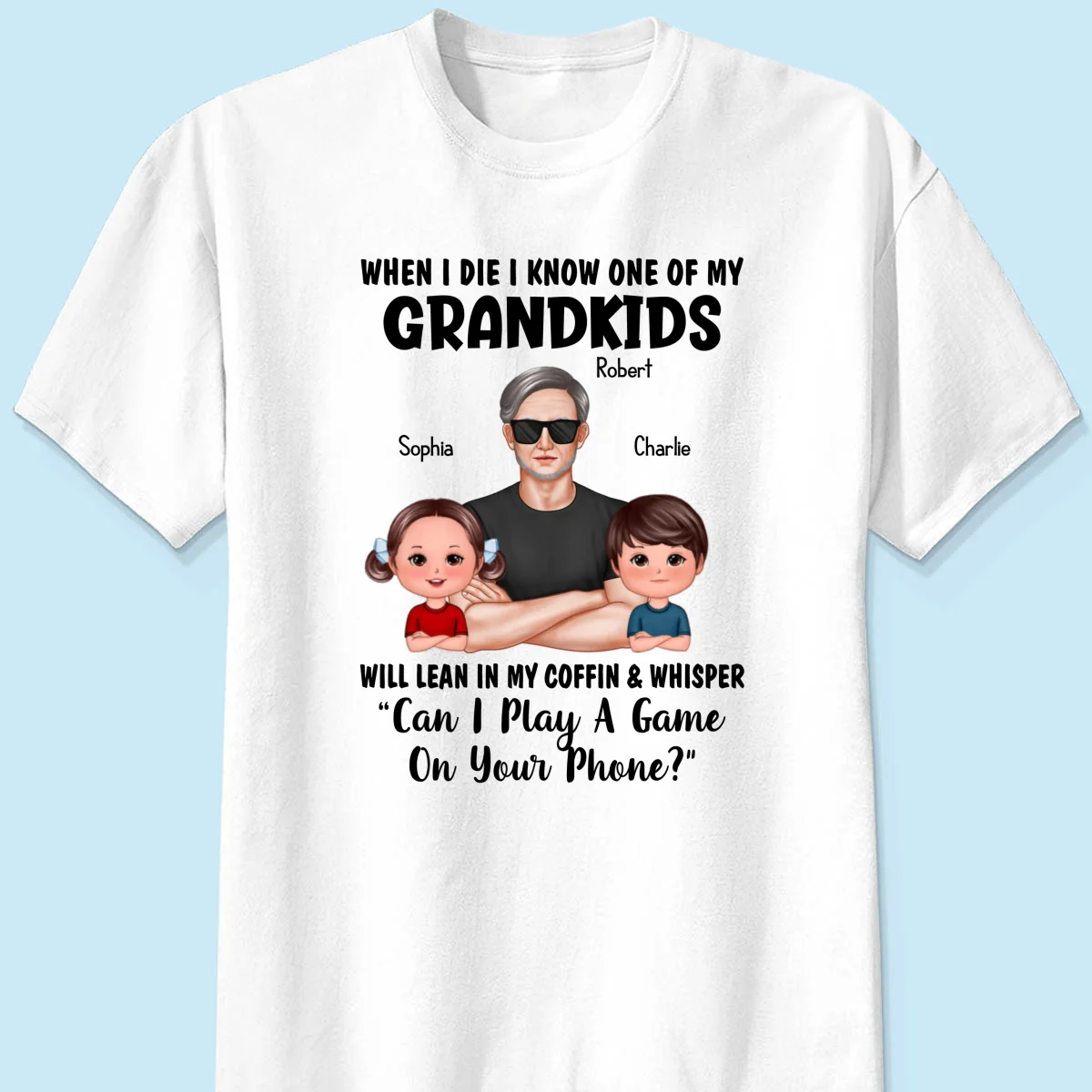 Funny Shirt For Grandpa Man And Kids Personalized Shirt - Image 7