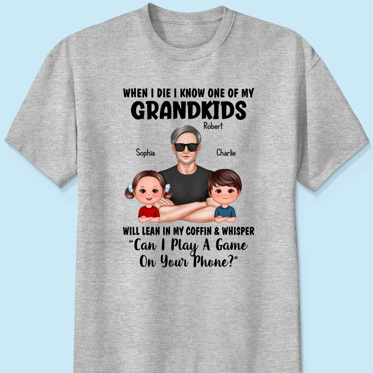 Funny Shirt For Grandpa Man And Kids Personalized Shirt - Image 8