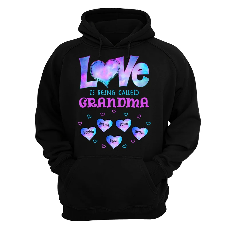 Galaxy Pattern Love Is Being Call Grandma Personalized Shirt - Image 11