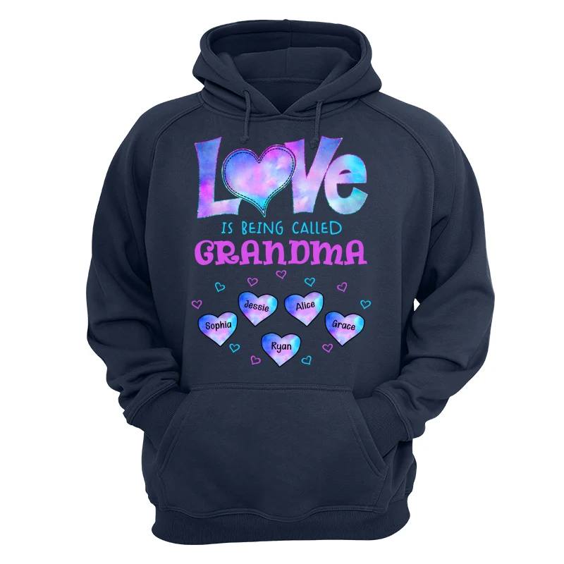 Galaxy Pattern Love Is Being Call Grandma Personalized Shirt - Image 12