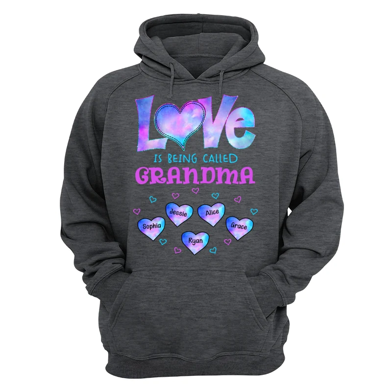 Galaxy Pattern Love Is Being Call Grandma Personalized Shirt - Image 13