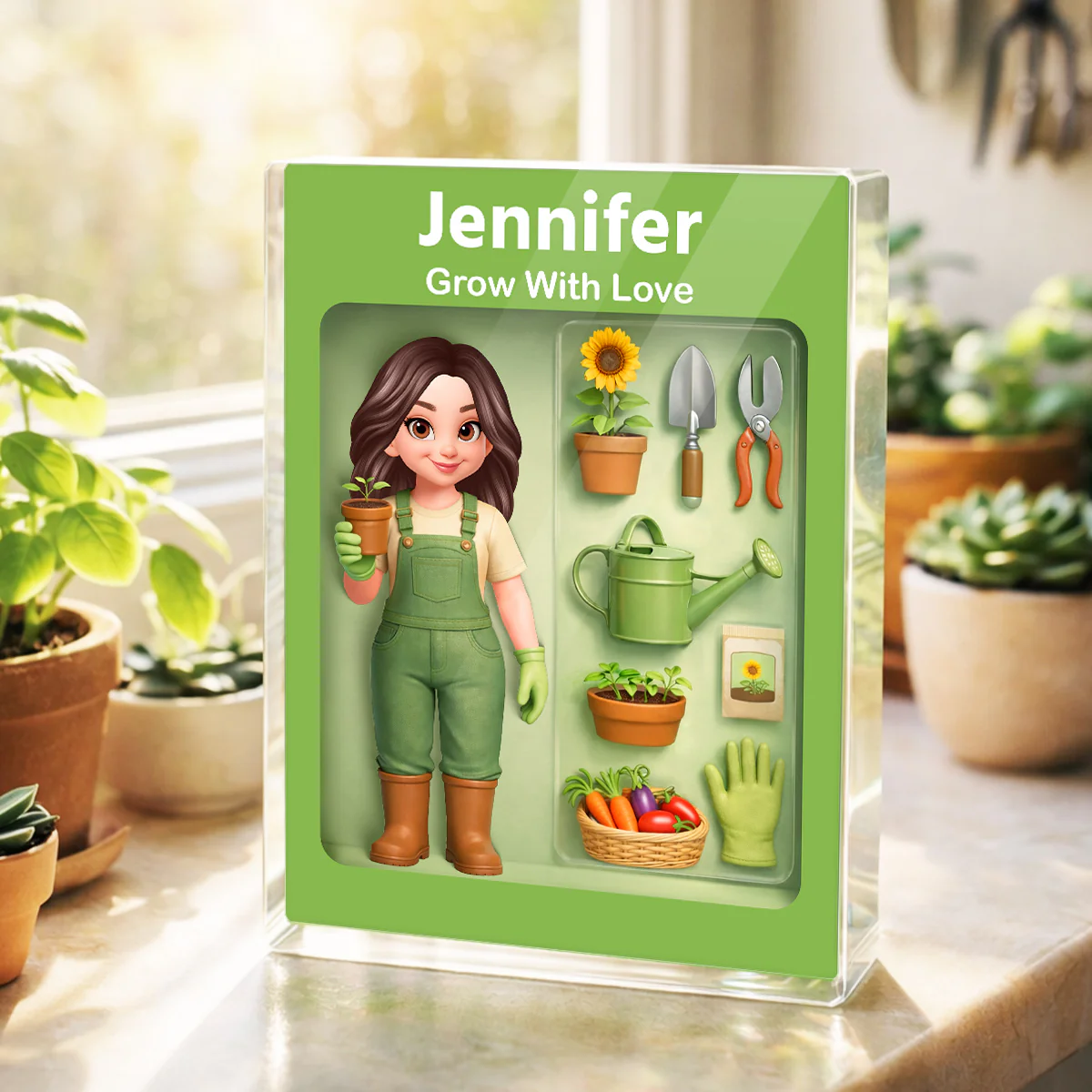 Garden Lover - Personalized Acrylic Block - Gift for Gardener - Image 5