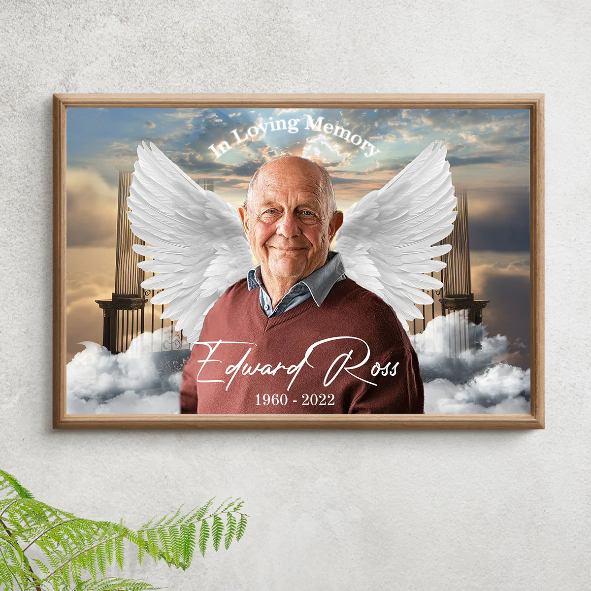 Gateway To Heaven Memorial Personalized Poster, Memorial Keepsake of Lost Loved Ones, Whispers from Heaven - Image 5
