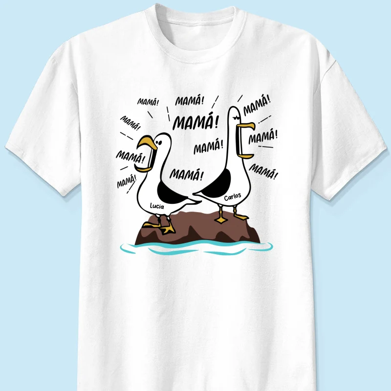 Gaviota Mamá Mamá Mamá - Camiseta Personalizada - Regalo Divertido del Día de la Madre para Mamá - Image 11