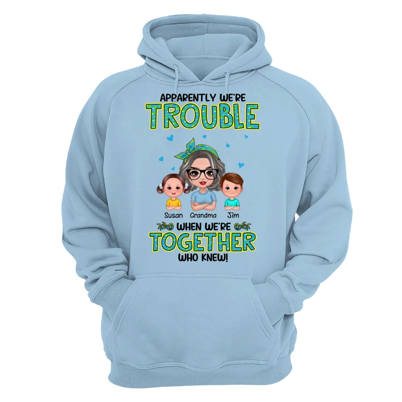 Get In Trouble Doll Grandma With Grandkids Personalized Shirt - Image 16