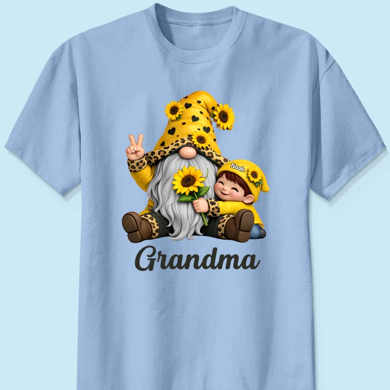 Gnome Grandma & Grandkids Sunflower - Personalized Shirt - Sentimental Gift for Grandma - Image 22