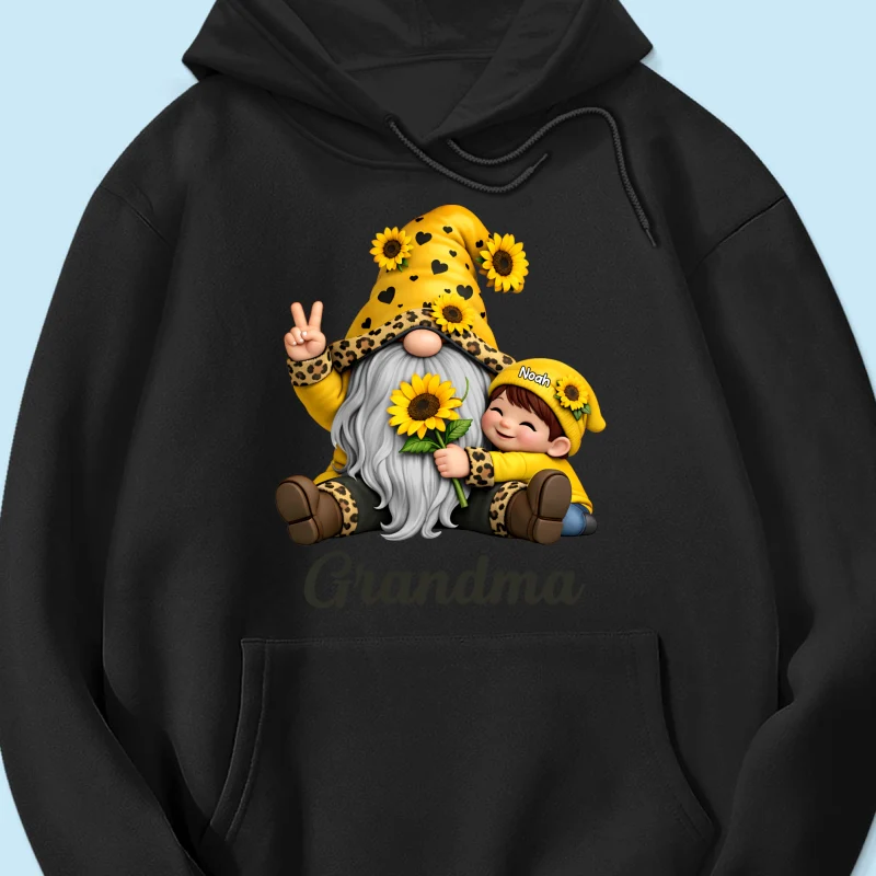 Gnome Grandma & Grandkids Sunflower - Personalized Shirt - Sentimental Gift for Grandma - Image 56