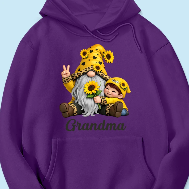 Gnome Grandma & Grandkids Sunflower - Personalized Shirt - Sentimental Gift for Grandma - Image 59