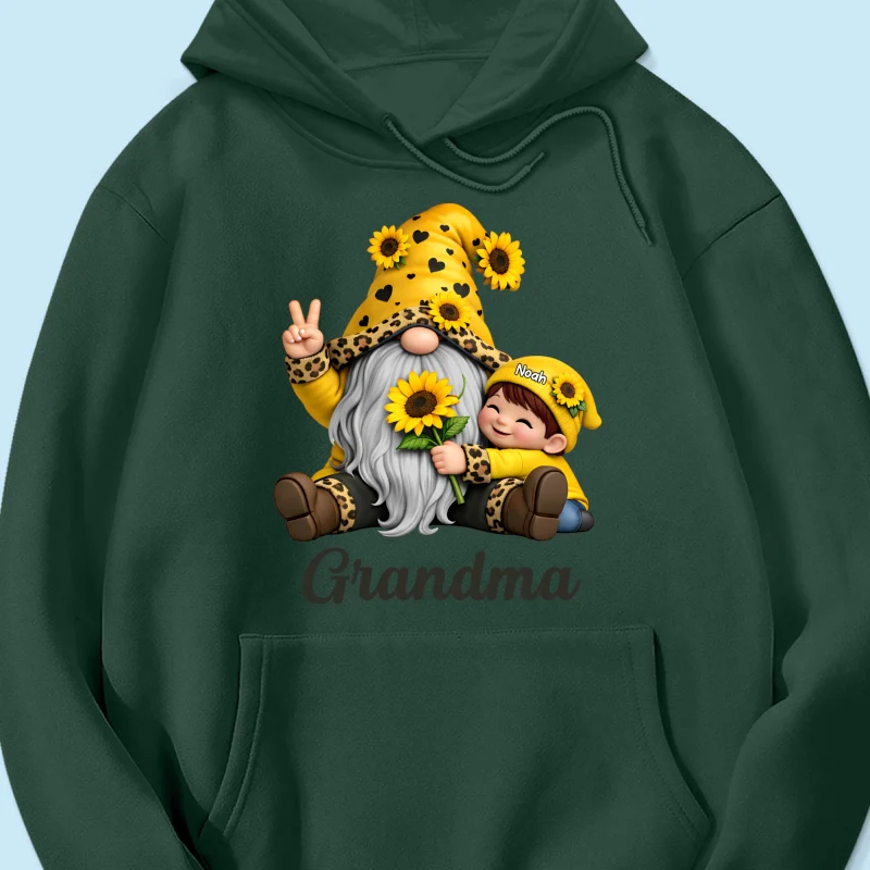 Gnome Grandma & Grandkids Sunflower - Personalized Shirt - Sentimental Gift for Grandma - Image 60