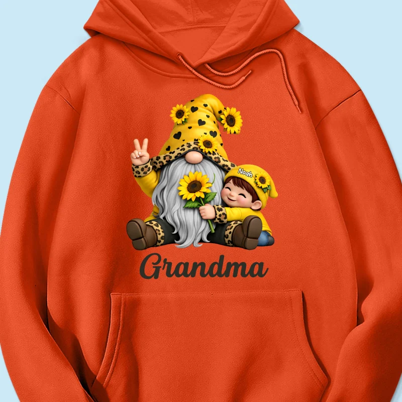 Gnome Grandma & Grandkids Sunflower - Personalized Shirt - Sentimental Gift for Grandma - Image 63