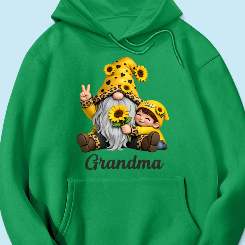 Gnome Grandma & Grandkids Sunflower - Personalized Shirt - Sentimental Gift for Grandma - Image 69
