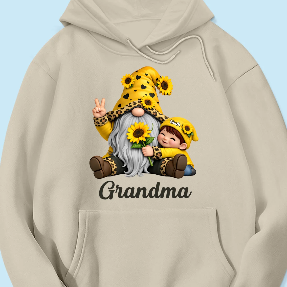 Gnome Grandma & Grandkids Sunflower - Personalized Shirt - Sentimental Gift for Grandma - Image 71