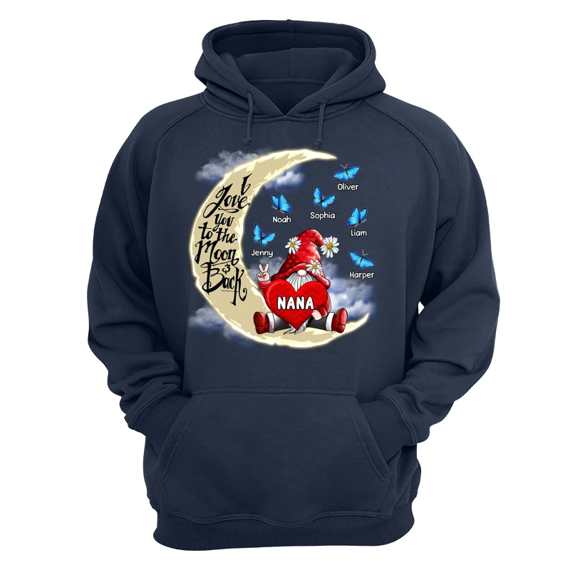 Gnome Grandma Love To The Moon Personalized Shirt - Image 15