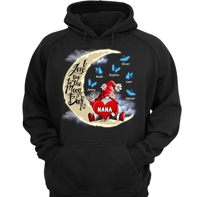 Gnome Grandma Love To The Moon Personalized Shirt - Image 3