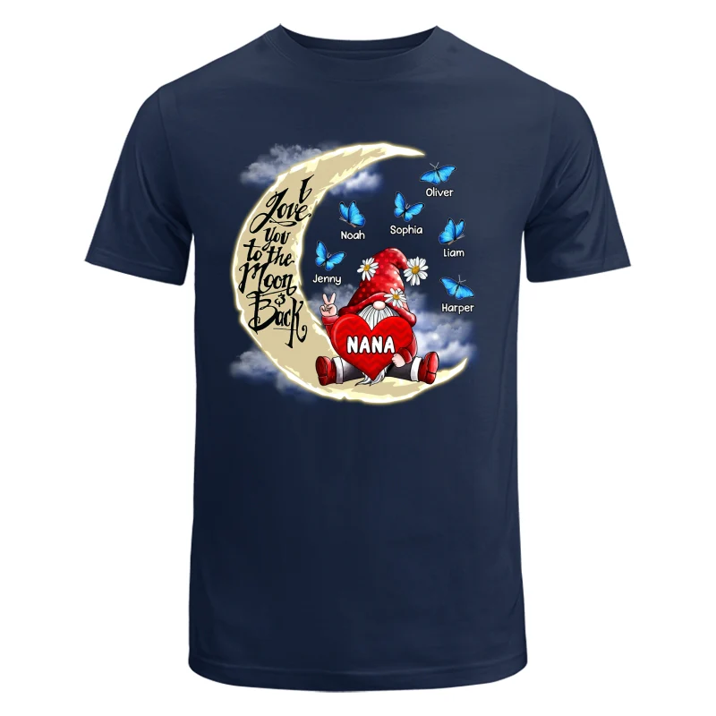 Gnome Grandma Love To The Moon Personalized Shirt - Image 6