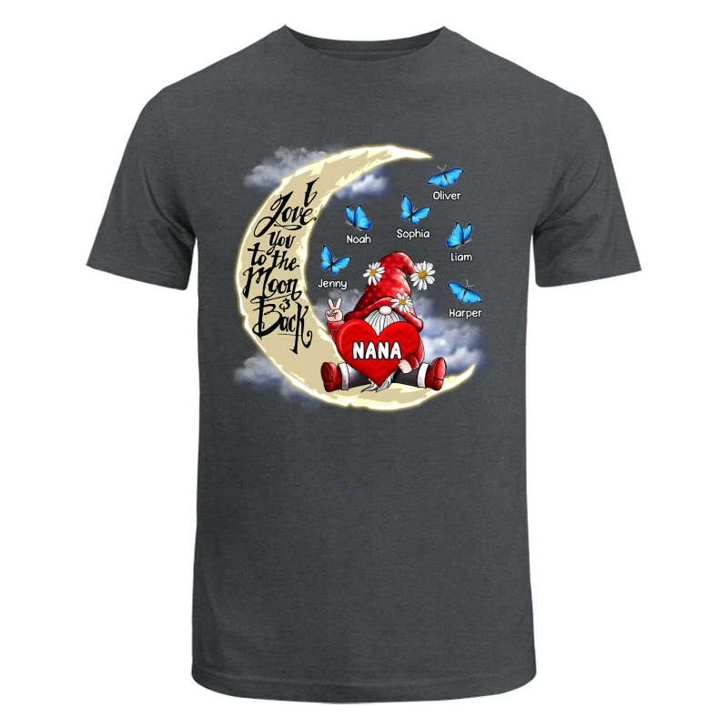 Gnome Grandma Love To The Moon Personalized Shirt - Image 7