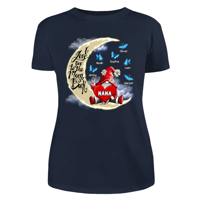 Gnome Grandma Love To The Moon Personalized Shirt - Image 9