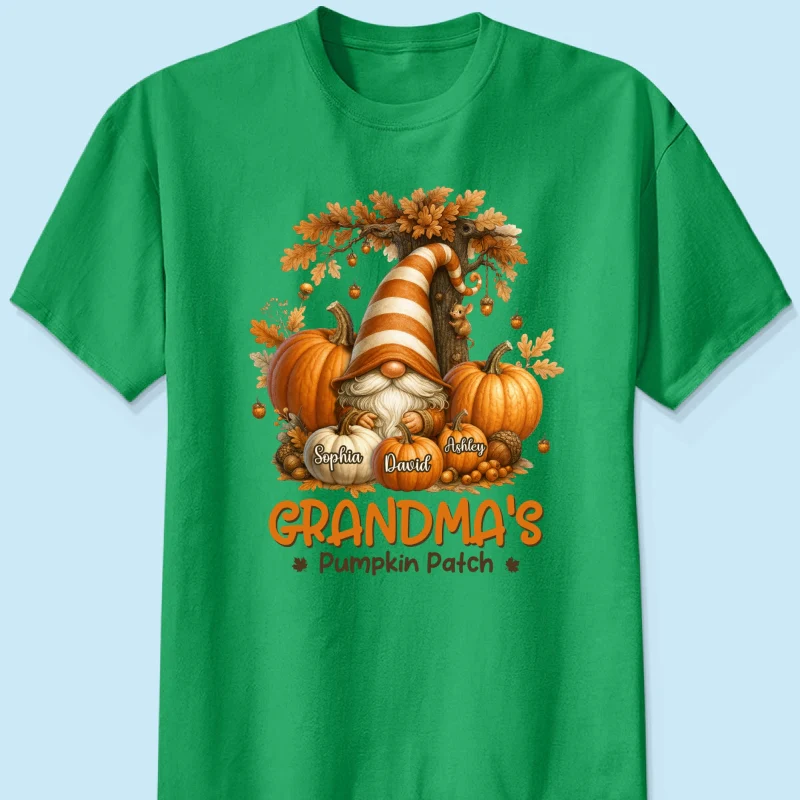 Gnome Grandma's Pumpkin Patch Personalized Fall Sweatshirt, Cozy Fall Sweatshirt for Grandma - Image 39