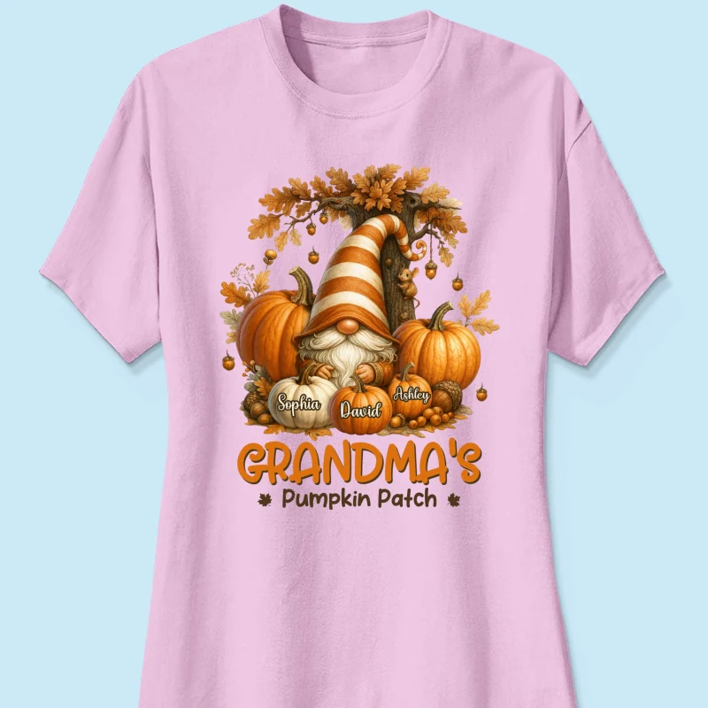 Gnome Grandma's Pumpkin Patch Personalized Fall Sweatshirt, Cozy Fall Sweatshirt for Grandma - Image 53