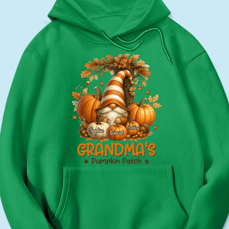 Gnome Grandma's Pumpkin Patch Personalized Fall Sweatshirt, Cozy Fall Sweatshirt for Grandma - Image 70