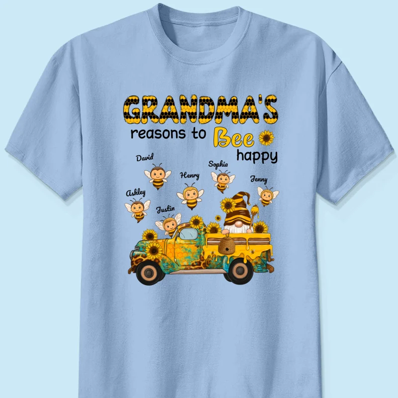 Gnome Grandma's Reasons to be Happy Personalized Sweatshirt, Cozy Fall Sweatshirt for Grandma - Image 39