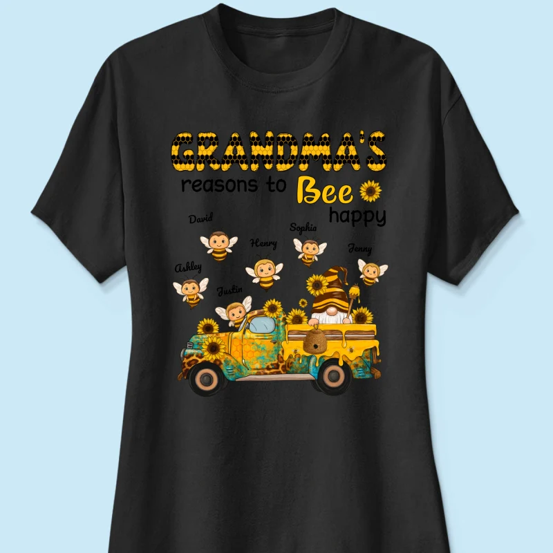 Gnome Grandma's Reasons to be Happy Personalized Sweatshirt, Cozy Fall Sweatshirt for Grandma - Image 44
