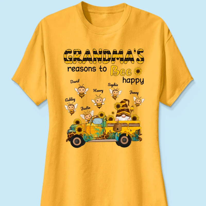Gnome Grandma's Reasons to be Happy Personalized Sweatshirt, Cozy Fall Sweatshirt for Grandma - Image 56