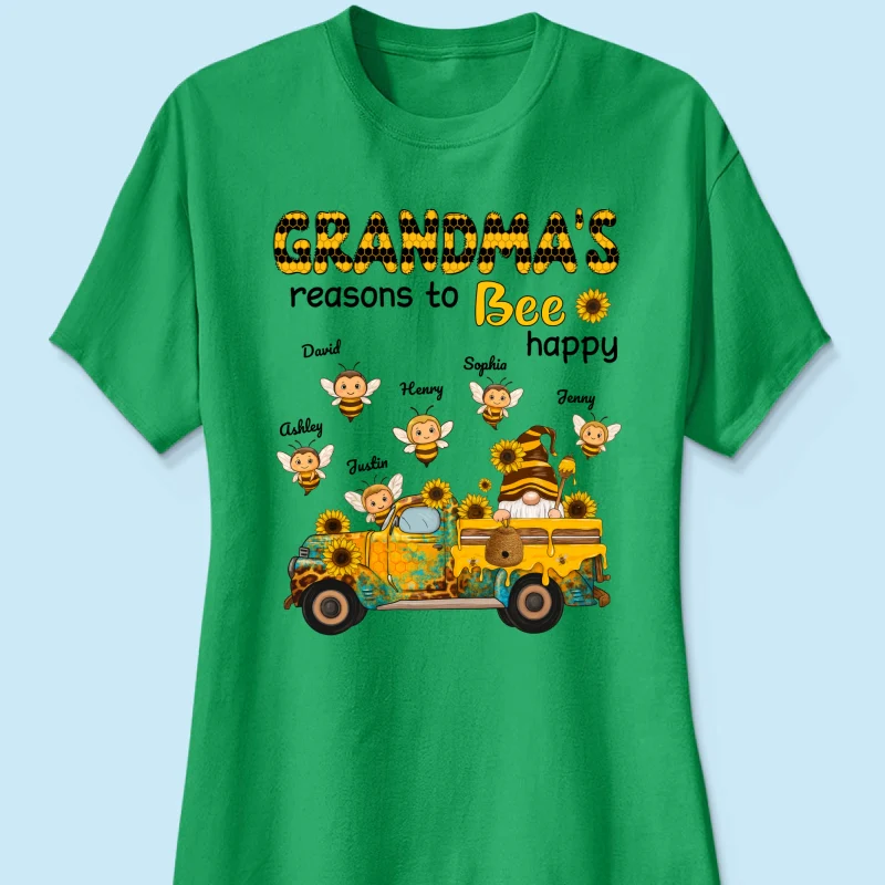 Gnome Grandma's Reasons to be Happy Personalized Sweatshirt, Cozy Fall Sweatshirt for Grandma - Image 57