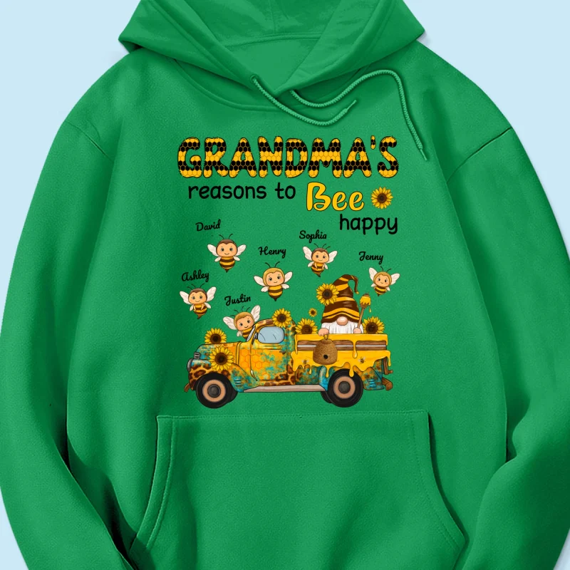 Gnome Grandma's Reasons to be Happy Personalized Sweatshirt, Cozy Fall Sweatshirt for Grandma - Image 71